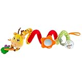 Chicco Fune Passeggio Mrs Giraffa, Spirale Passeggino Colorata a Forma di Giraffa, Gioco Passeggino con Sonaglio Neonato, Anello con Pendenti e Specchietto - Giochi Neonato e Bambini 6 Mesi - 3 Anni