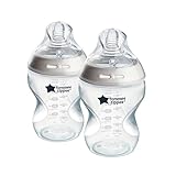 Prodotto per Donazione - Tommee Tippee Biberon Anti-Colica Natural Start 260 ml, con Tettarella Simile al Seno Materno, Valvola Anti-Colica, Autosterilizzante, 2 Pezzi