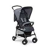 Hauck Passeggino Sport - Passeggino Leggero 5.9 kg - Passeggino Compatto, Pieghevole e Piccolo - Reclinabile, Cappotta Parasole e Grande Cesto Portaoggetti - Grigio Melange