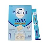 APTAMIL NUTRIBIOTIK - Latte per Lattanti in Tabs Pre-Dosate - Dalla nascita al 6° mese - 21 bustine (105 tabs)