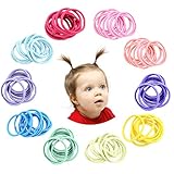 Hanyousheng 200 Pezzi Elastici Capelli Bambina, Piccoli, Multicolore per Neonata, Codini 2mm Colorato, per Ragazz,e Coda di Cavallo