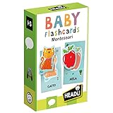 Headu Baby Flashcards Montessori Ascolta E Pronuncia Le Prime Parole It21666 Gioco Educativo Per Bambini 1-3 Anni Made In Italy