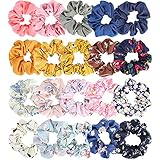 MOSOTECH 20 Pezzi Scrunchies per Capelli, Elastici per Capelli in Chiffon Multicolori Crunchies, Morbidi Elastici per Capelli Fasce per Cravatte Corde Fasce per Capelli da Donna/Bambina Accessori